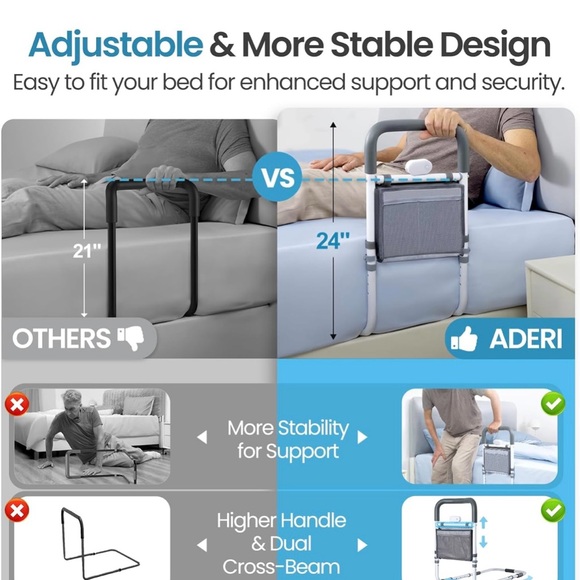 Multipurpose Bed Assist Rail - Picture 4 of 9